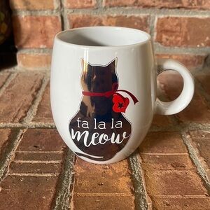 Fa La La Meow Cat Kitty Kitten Holiday Mug